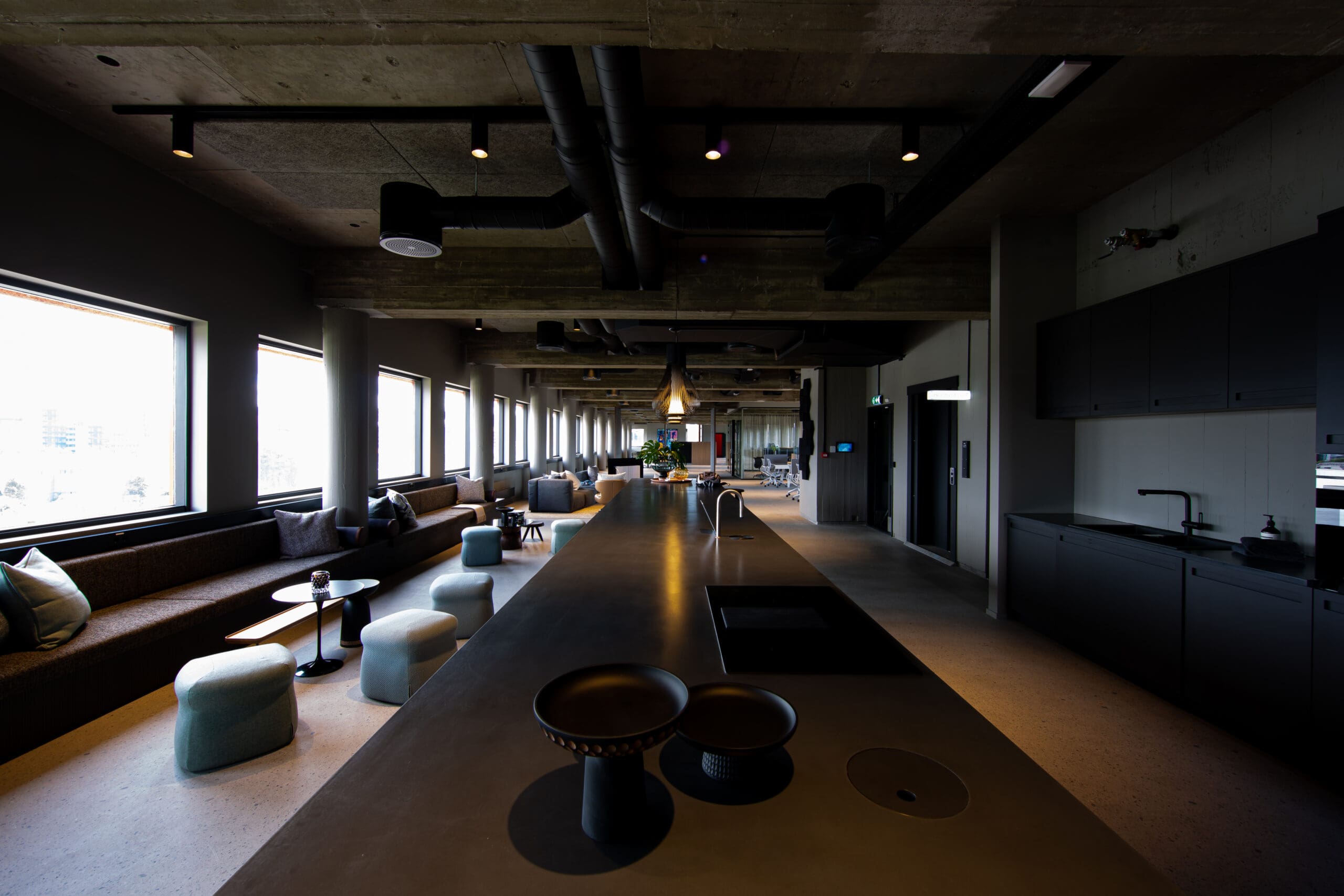 Sleek office with panoramic views at Økern - Workspace