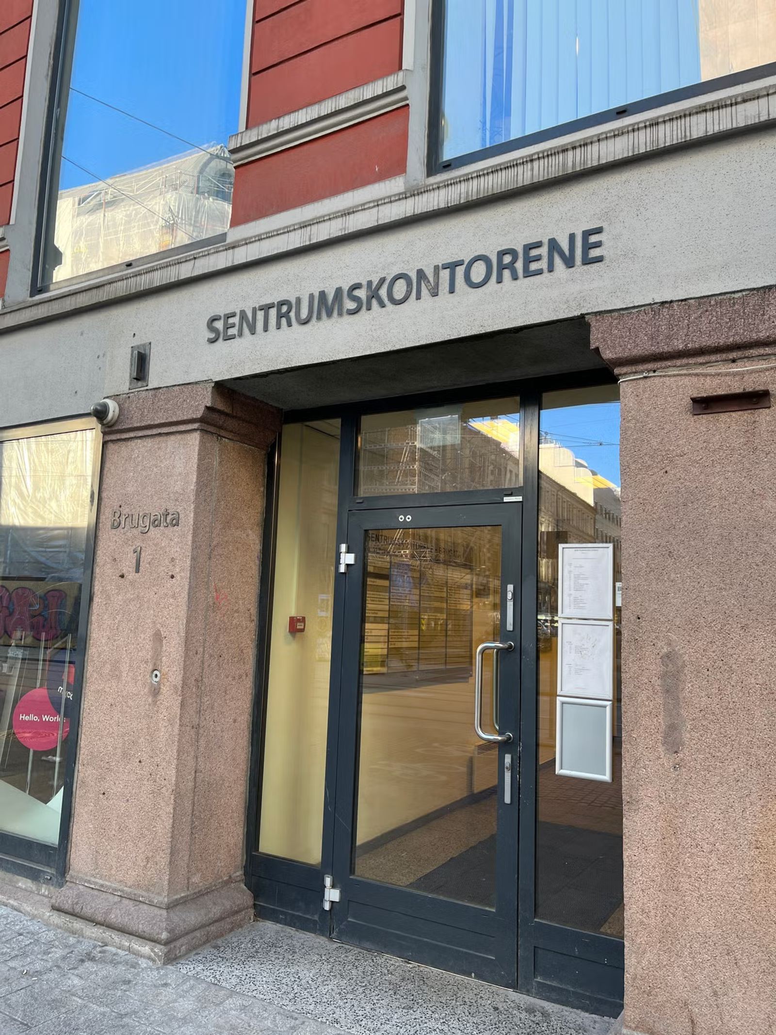 Attractive Office Space on the 5th Floor in Central Oslo - Facade