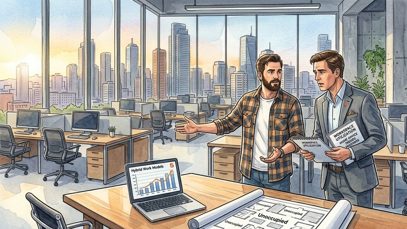 Hvor vanlig er hjemmekontor i 2025/2026, og hvordan har dette endret seg siden pandemien?