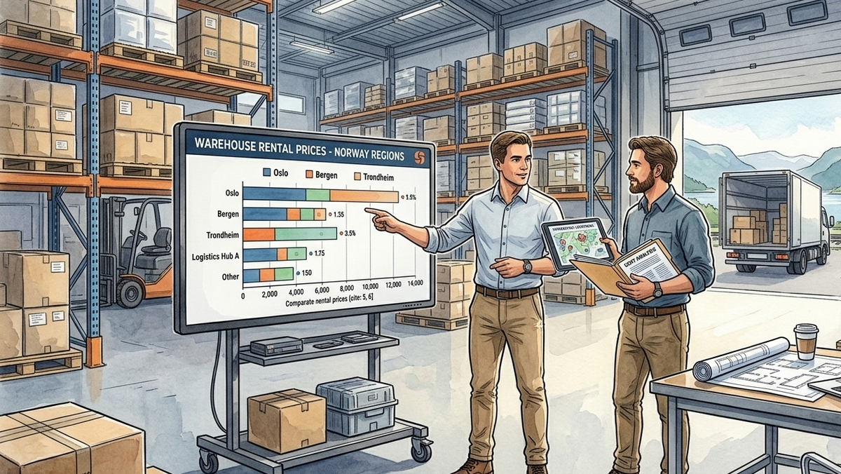 Commercial Real Estate Report: Warehouse and Logistics Rental Prices in Oslo and Greater Oslo 2026
