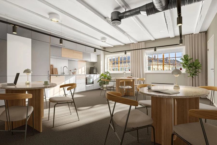 Unikt og moderne kontorlokale i kreative omgivelser på Fredensborg