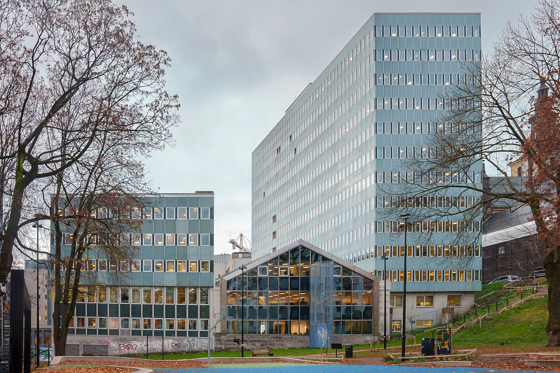 Nyrenoverte kontorer for 5 ansatte i ikonisk bygg ved Regjeringskvartalet - Hammersborg Torg 1