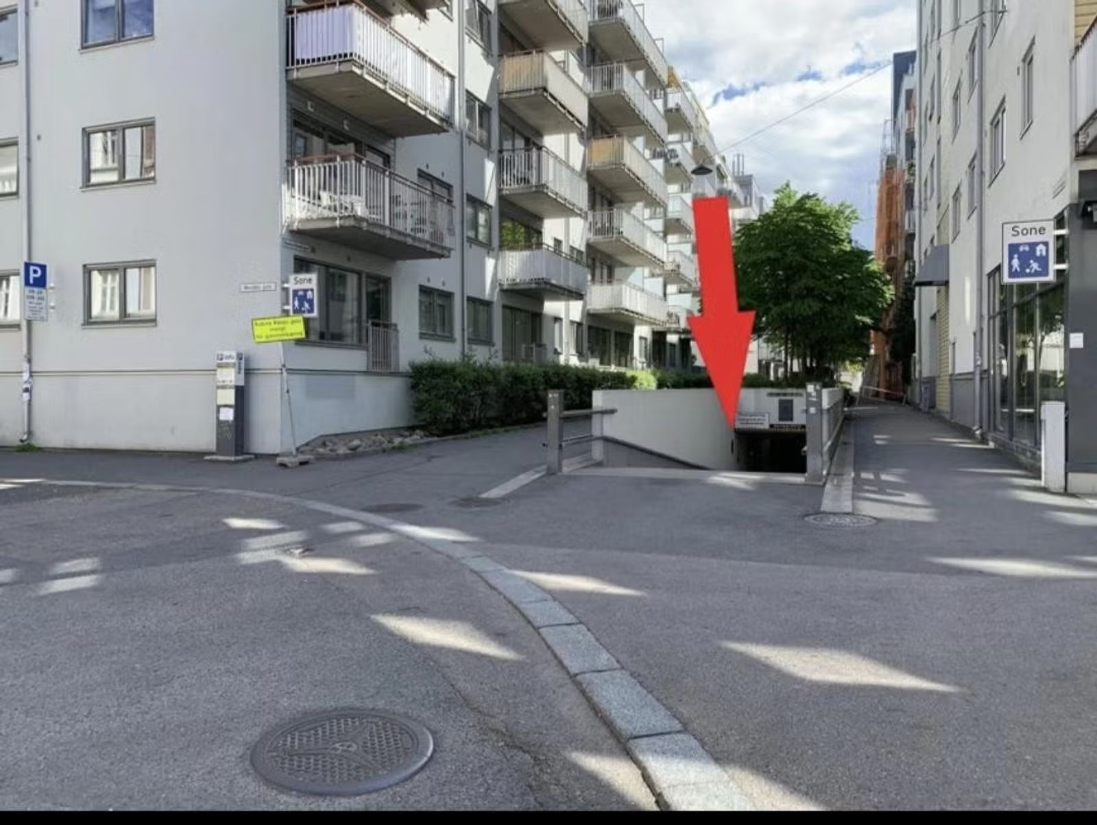 Two Spacious Parking Spaces with EV Charger | Rubina Ranas gate 5, Oslo S / Bjørvika - Facade