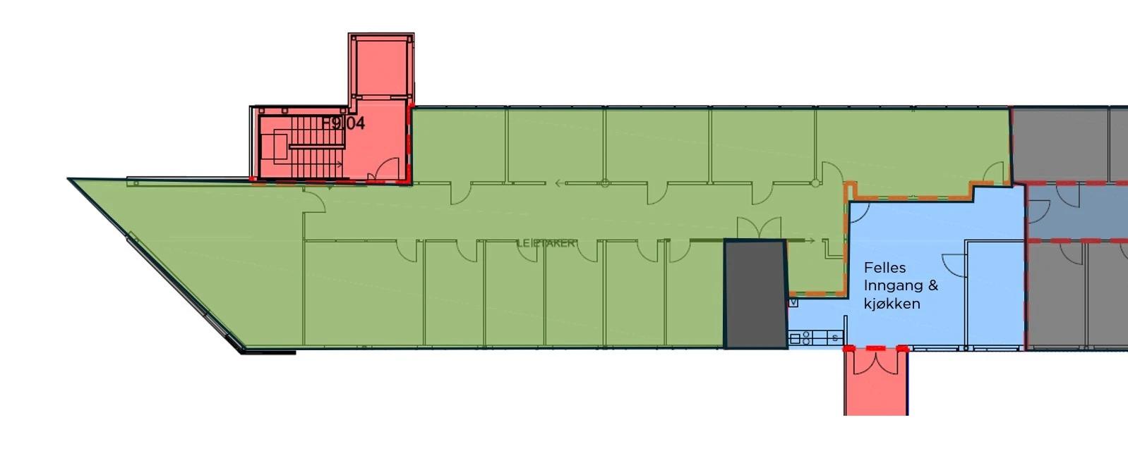 Office for rent in prime location at Alna - Floor plan