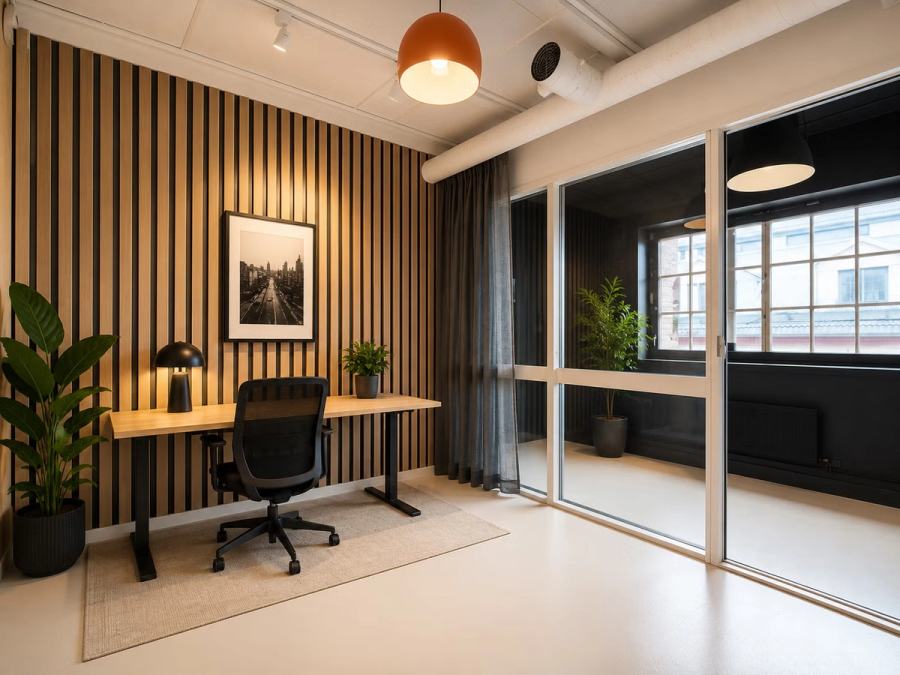 Office with industrial look at Fredensborg