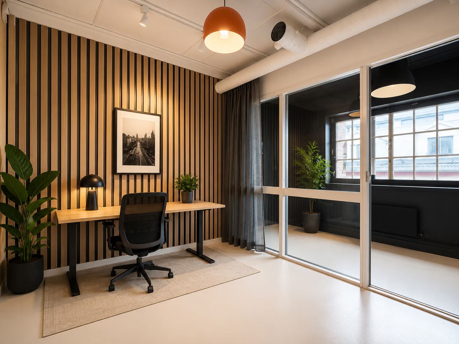 Office with industrial look at Fredensborg - Meeting room