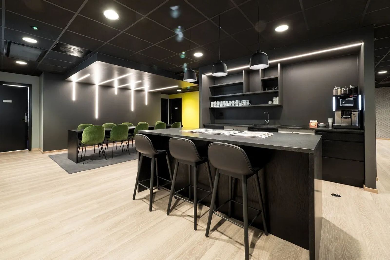 Privat kontor for 6 ansatte i Vika Atrium - Fasiliteter