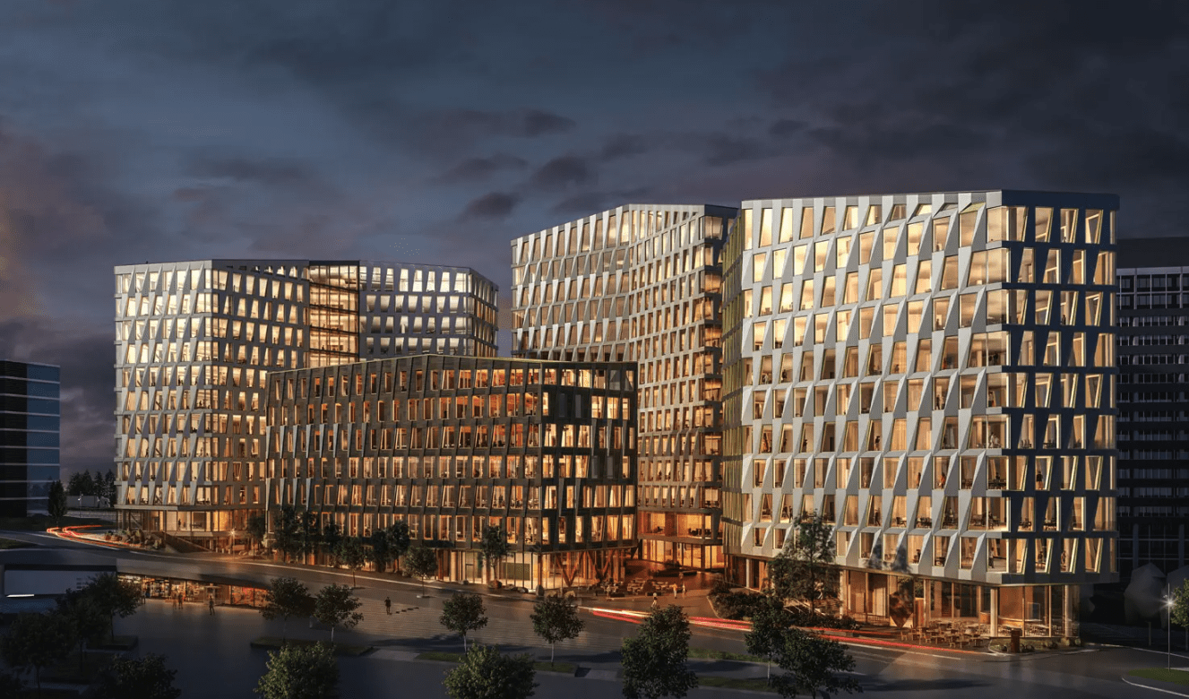 Kontor for 8-12 ansatte nær Helsfyr Stasjon - Fasade
