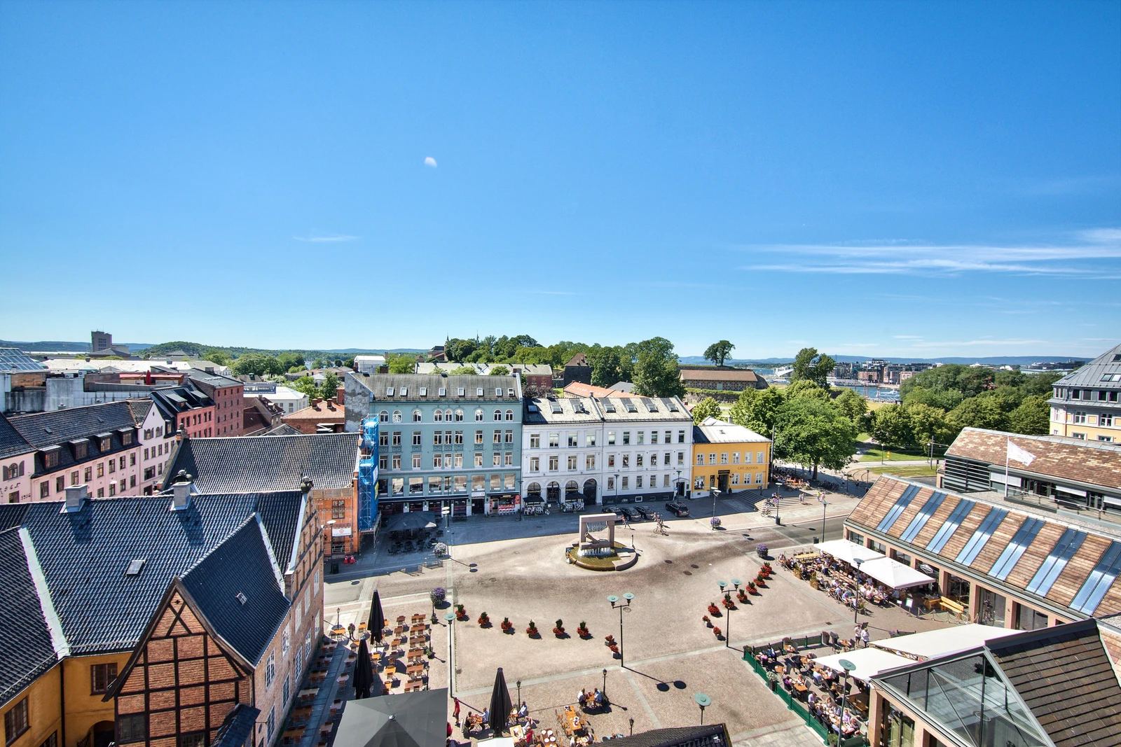 Kontor for 4-8 ansatte ved Christiania Torv - Fasade