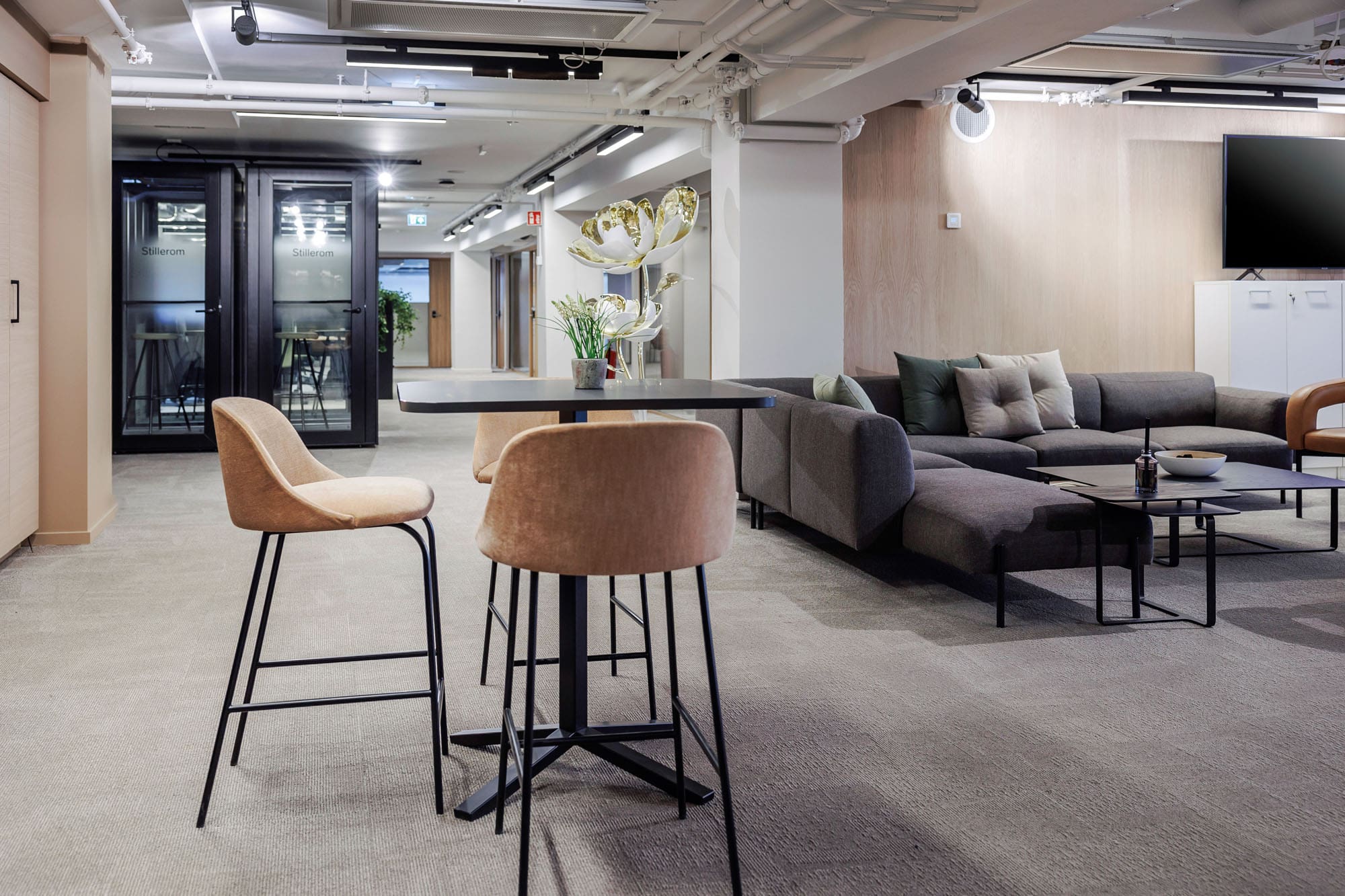 Kontor for 4-6 ansatte sentralt i Kvadraturen - Fasiliteter