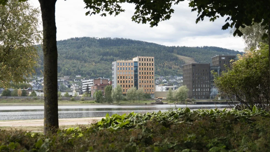Moderne kontor i Drammens flotteste kontorbygg for 4 ansatte - Fasade
