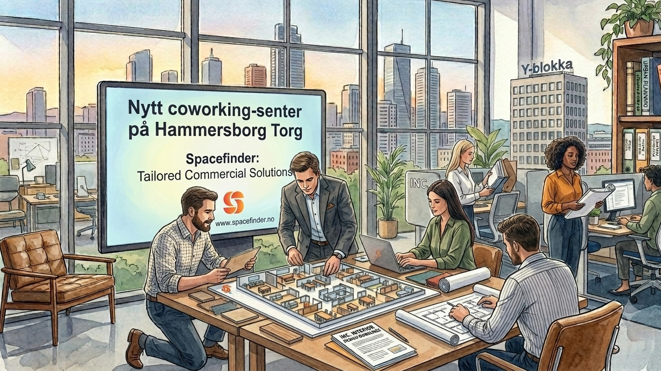 New Coworking Space at Hammersborg Torg: INC. Brings a 1960s Icon into the Future of Work