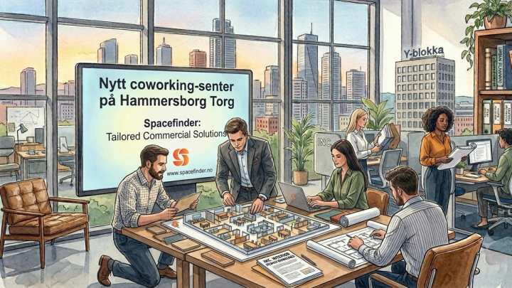 Nytt coworking-senter på Hammersborg Torg: INC. tar 1960-tallsikon inn i fremtidens arbeidsliv