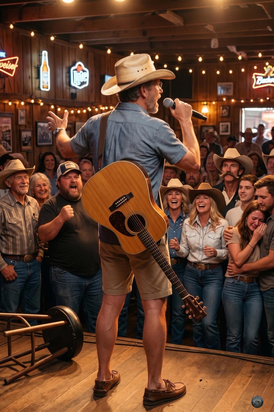 Dixon on stage at the Rusty Spur in Reno