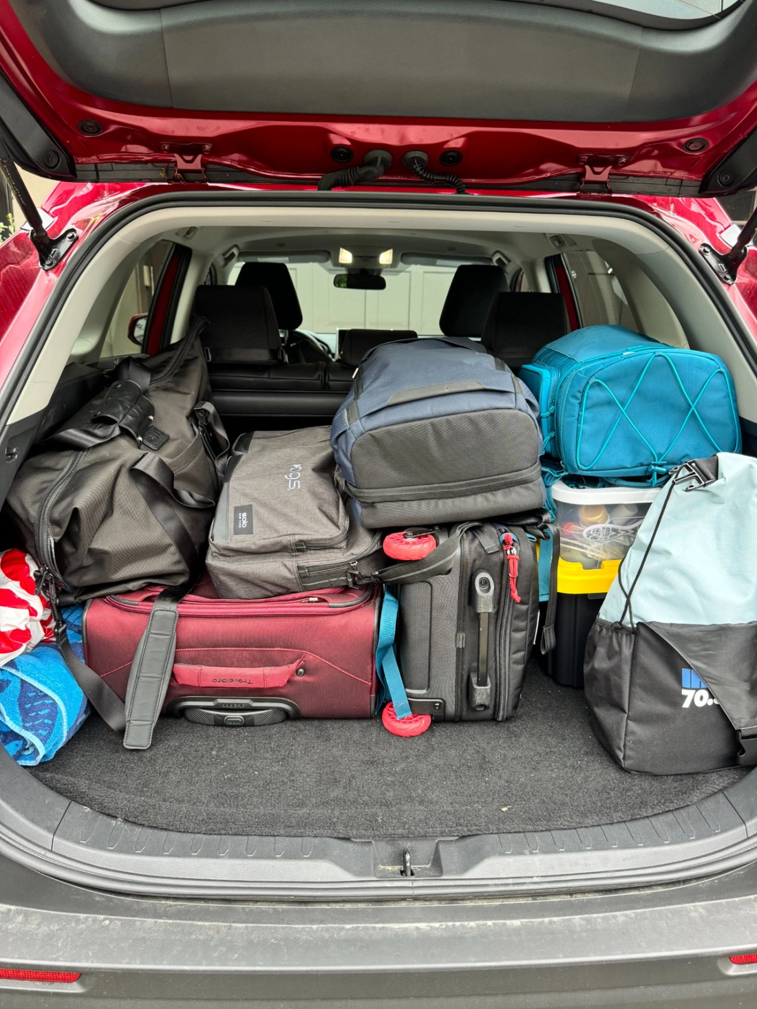 Space starts to emerge in the back of the RAV4