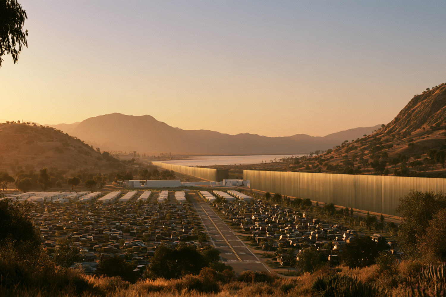 A city waits to be read at the wall