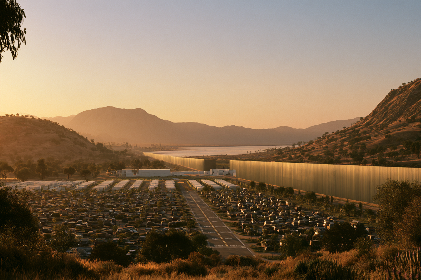 A city waits to be read at the wall