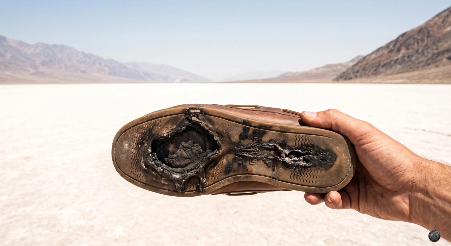 Dixon's melted shoe