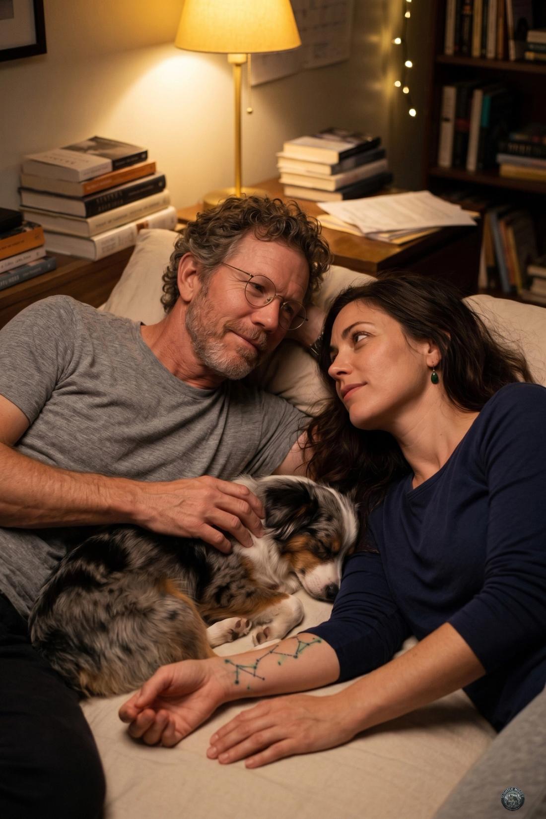Dixon with Phoebe and Patches