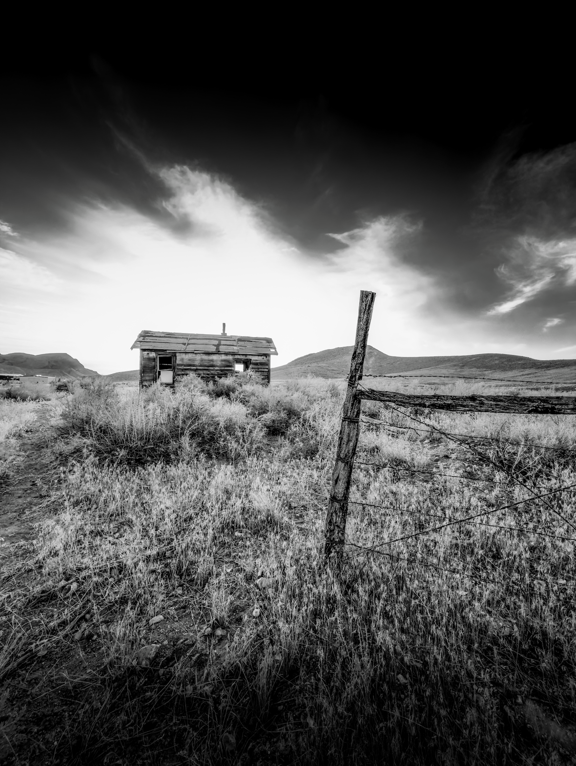 An abandoned homestead in the Great Basin region of central Nevada