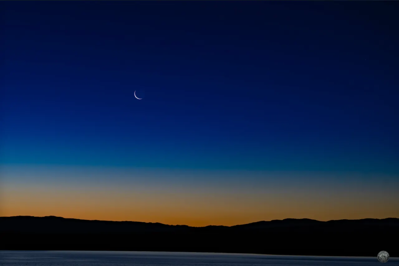 Moon rising over Antelope Reservoir in South Eastern Oregon
