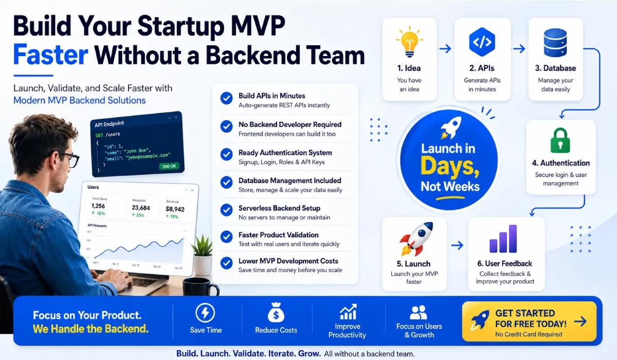 How to Build an MVP Without a Backend Developer and Launch Faster?