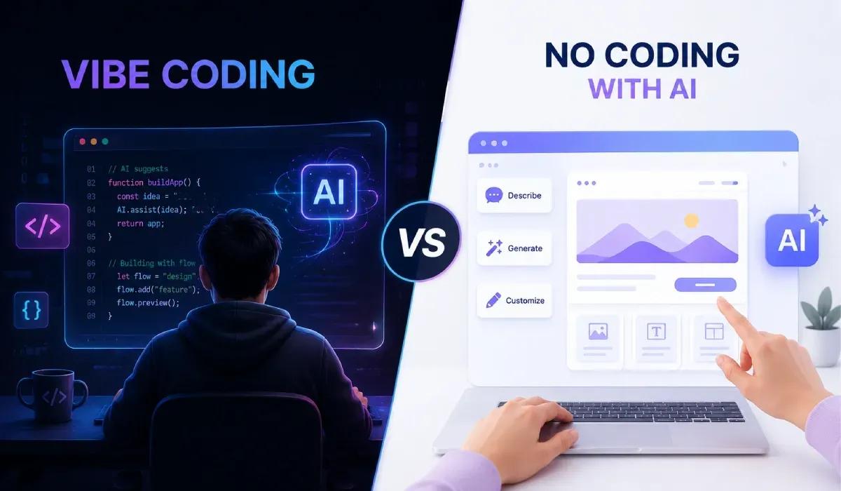 Vibe Coding vs No Coding with AI: Key Differences Explained