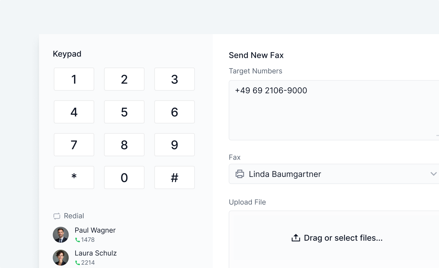 fax interface EN