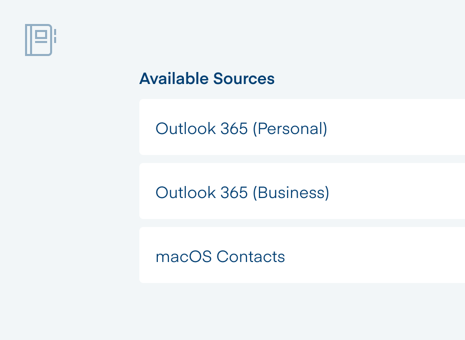 overview address book EN