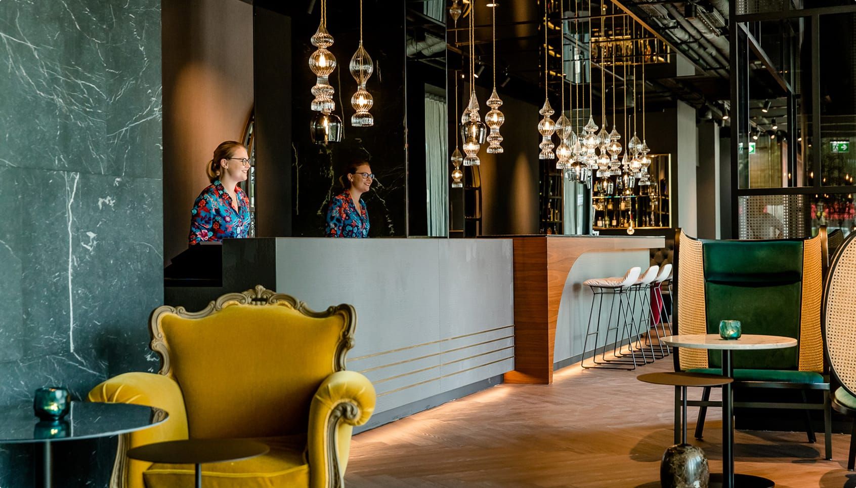 Motel One Frontdesk und Lobby