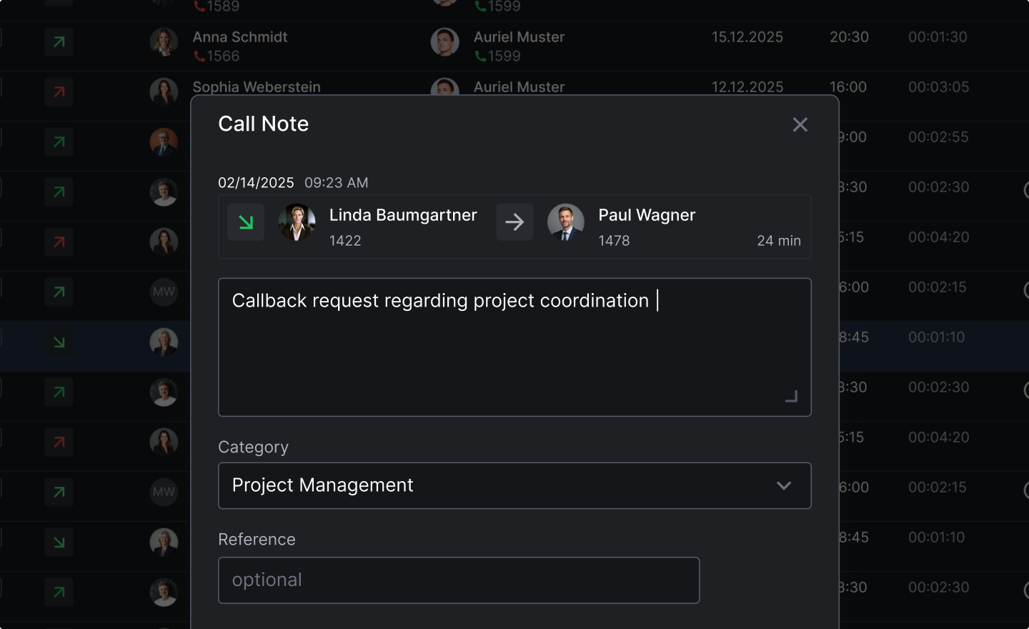 call handling EN