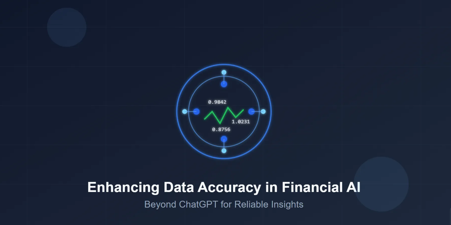 a visual illustrating enhancing data accuracy in financial ai