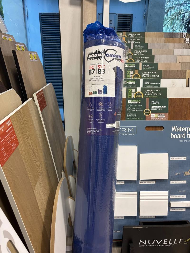 SoundGuard ProMat underlayment in stock at Lindcol