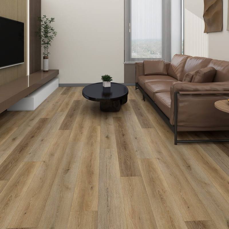 Room with Desert vinyl plank flooring, Step on Floors Earth
