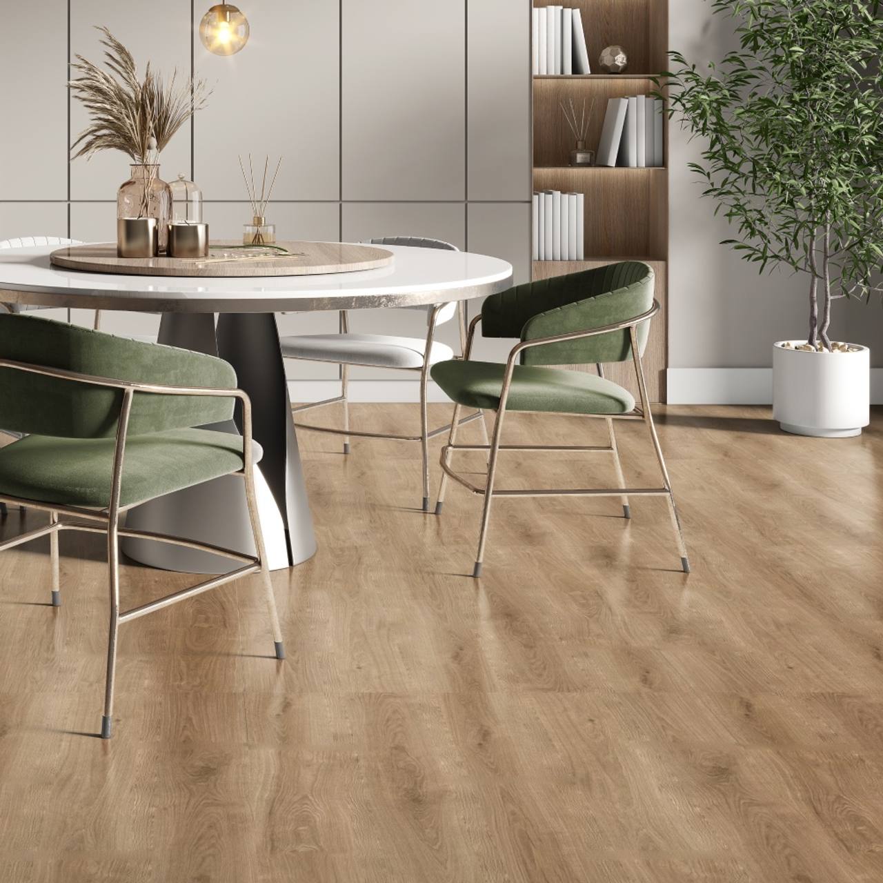 Room with Breakdown vinyl plank flooring, CPF Project 2.0