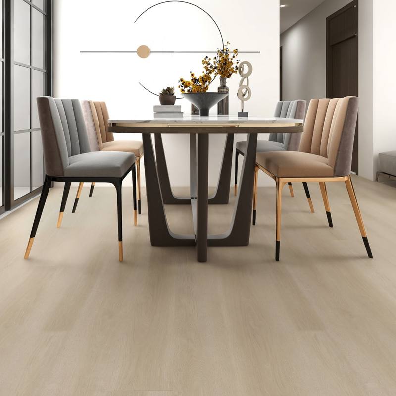 Room with Balanced Oak vinyl plank flooring, CPF Quick 48+