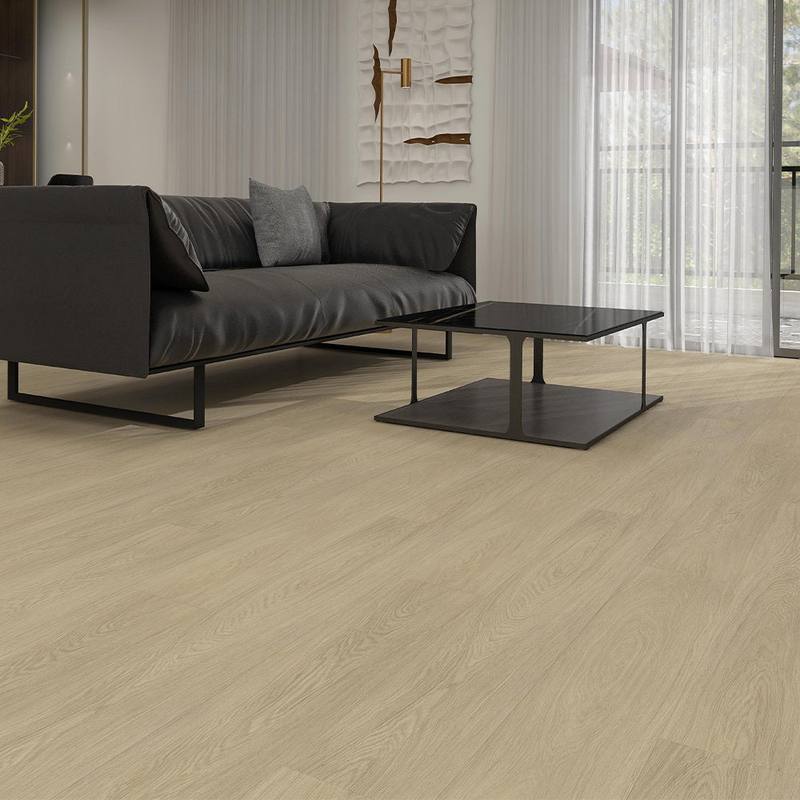 Room with Aveiro Natural vinyl plank flooring, Parkay Standards Wide
