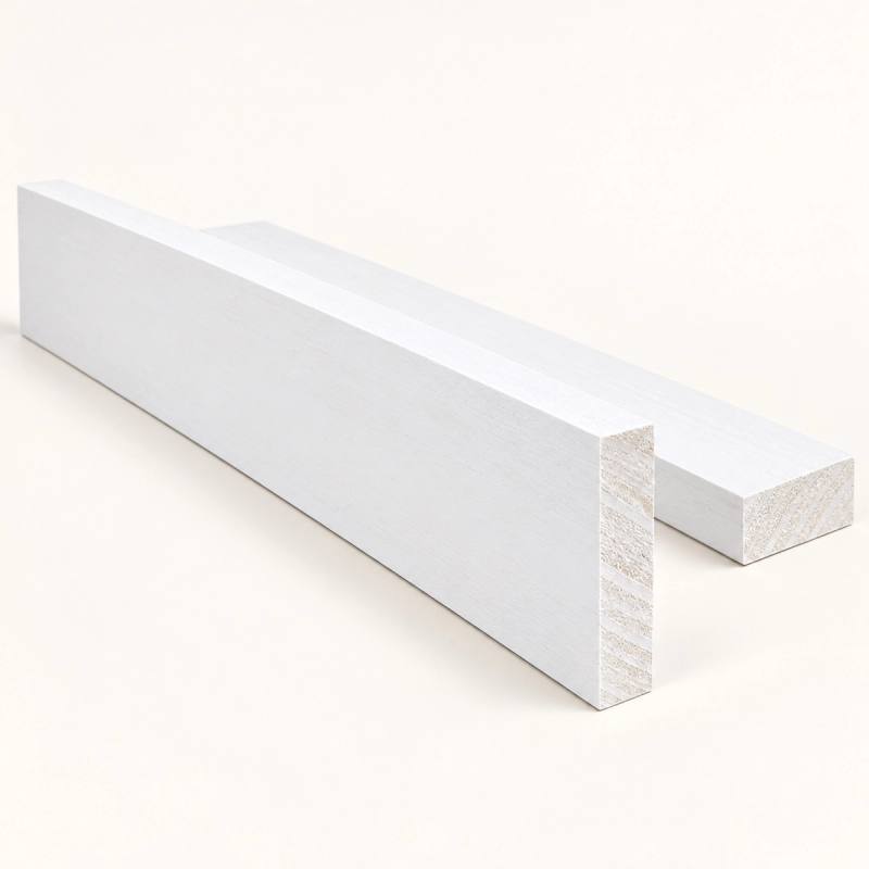 1x4 primed white pine baseboard