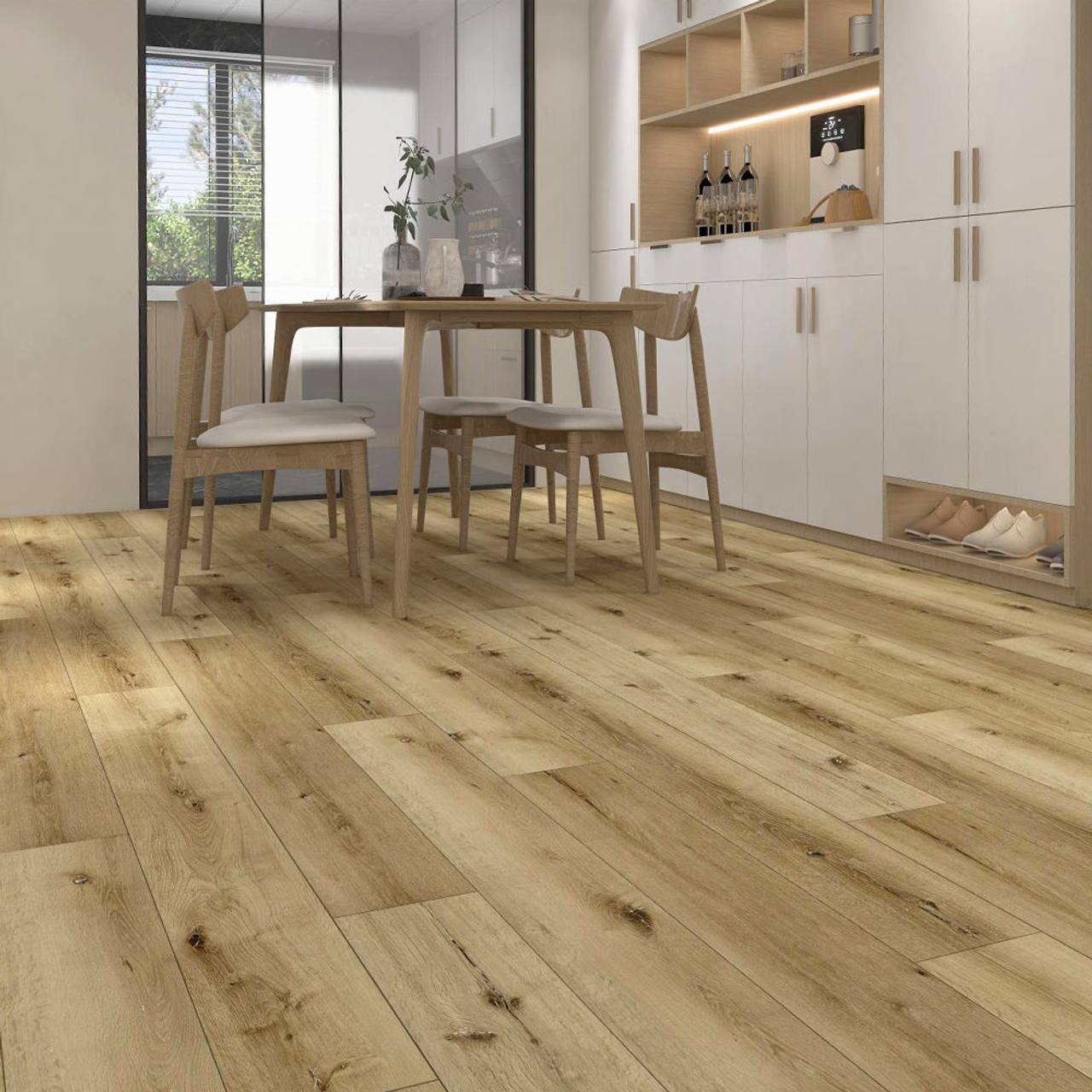 Room with Golden Coast vinyl plank flooring, Parkay XPR Timber Max