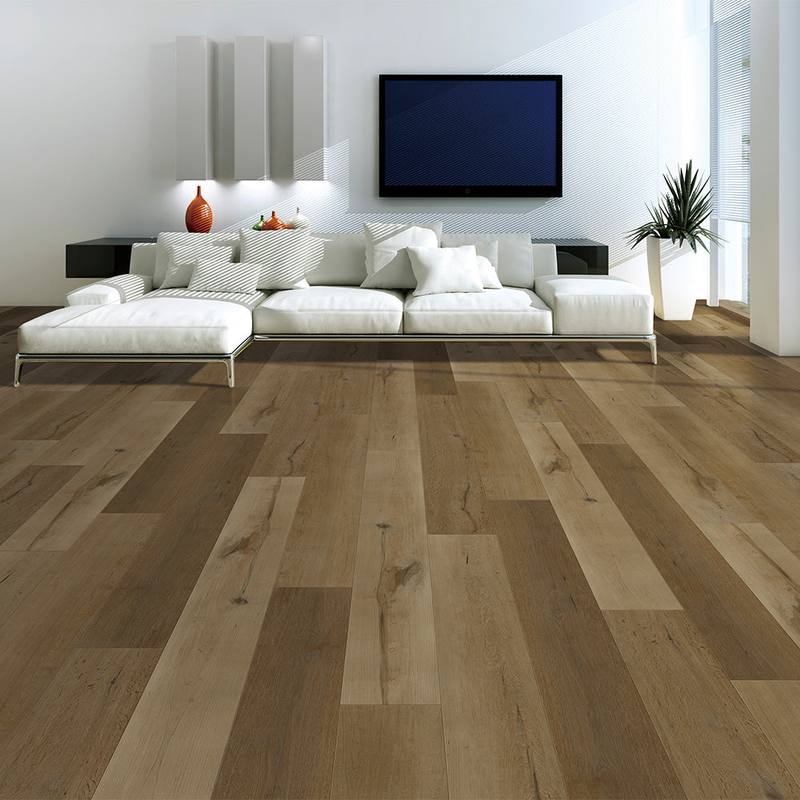 Room with Wheat vinyl plank flooring, Parkay XPL Organics