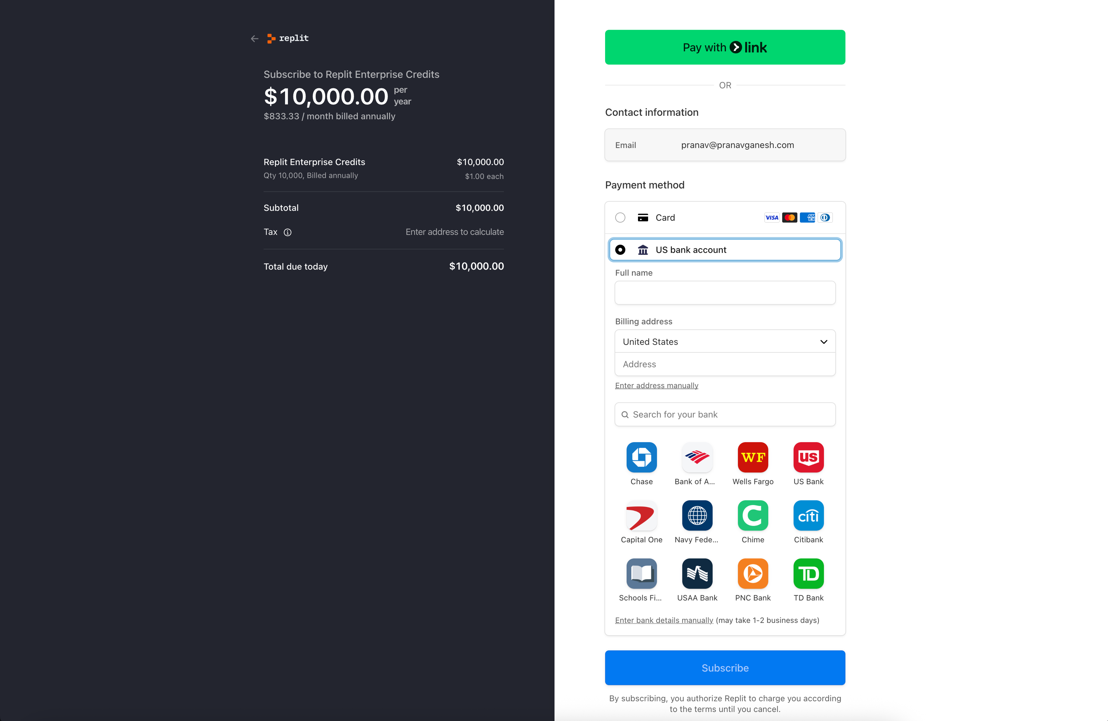 enterprise checkout example 2