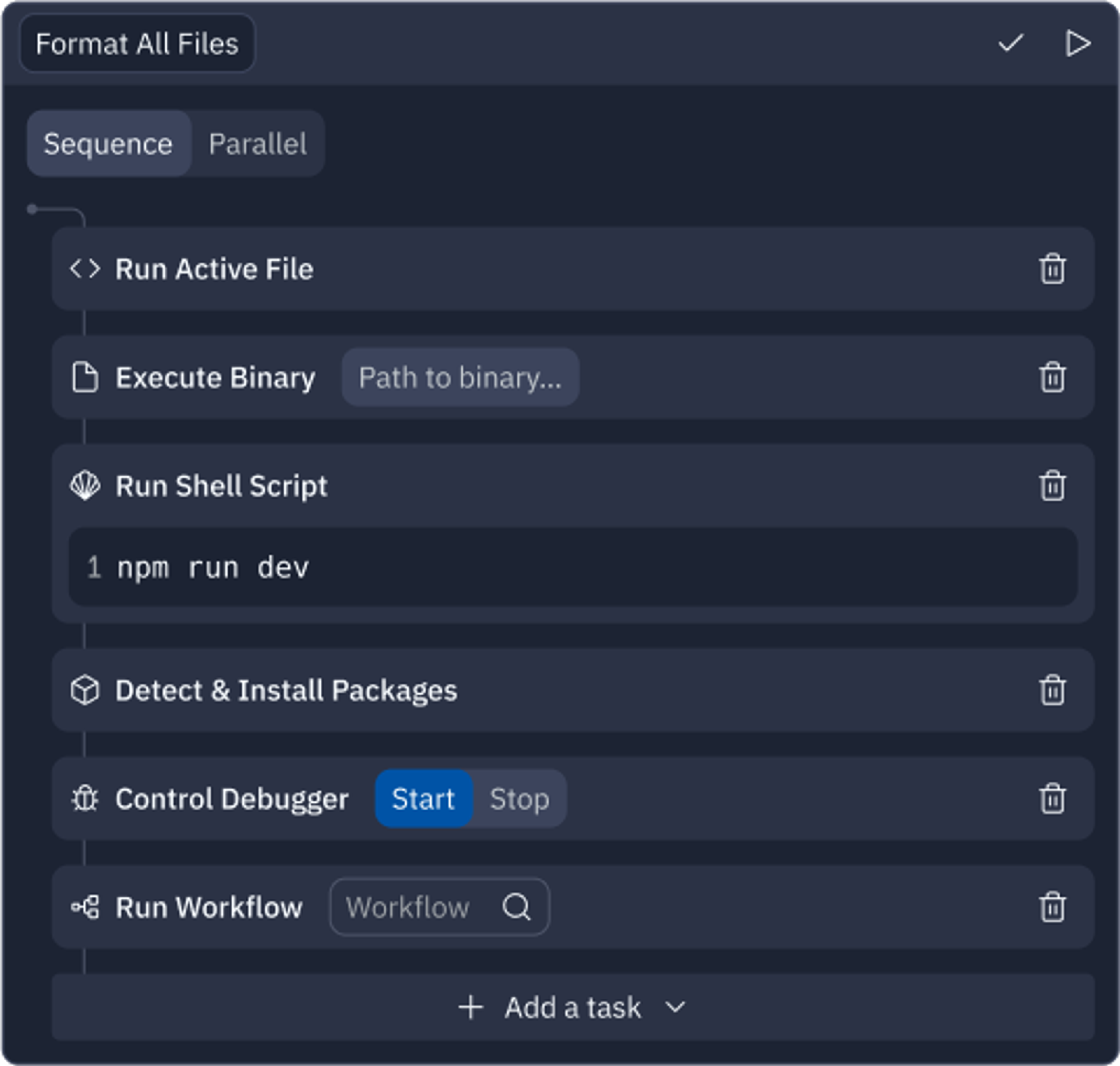 Workflow editor prototype