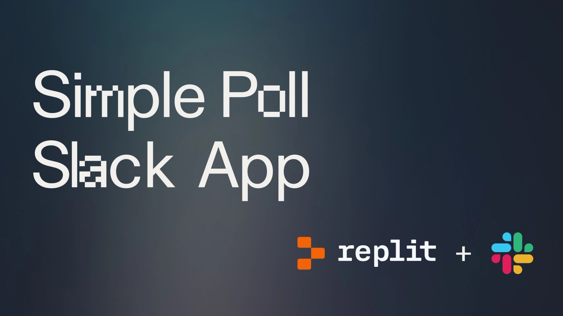 Cover page with "Simple Poll Slack App" as the title