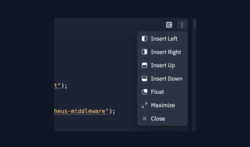 Context menu
