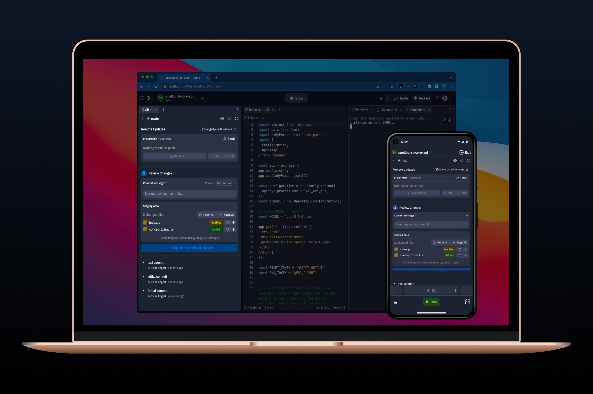 Git on Desktop and Mobile