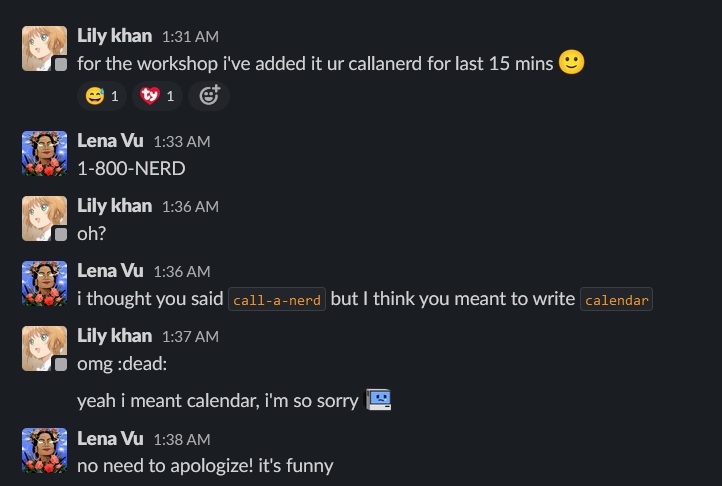 Chat screenshot