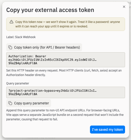 example of token