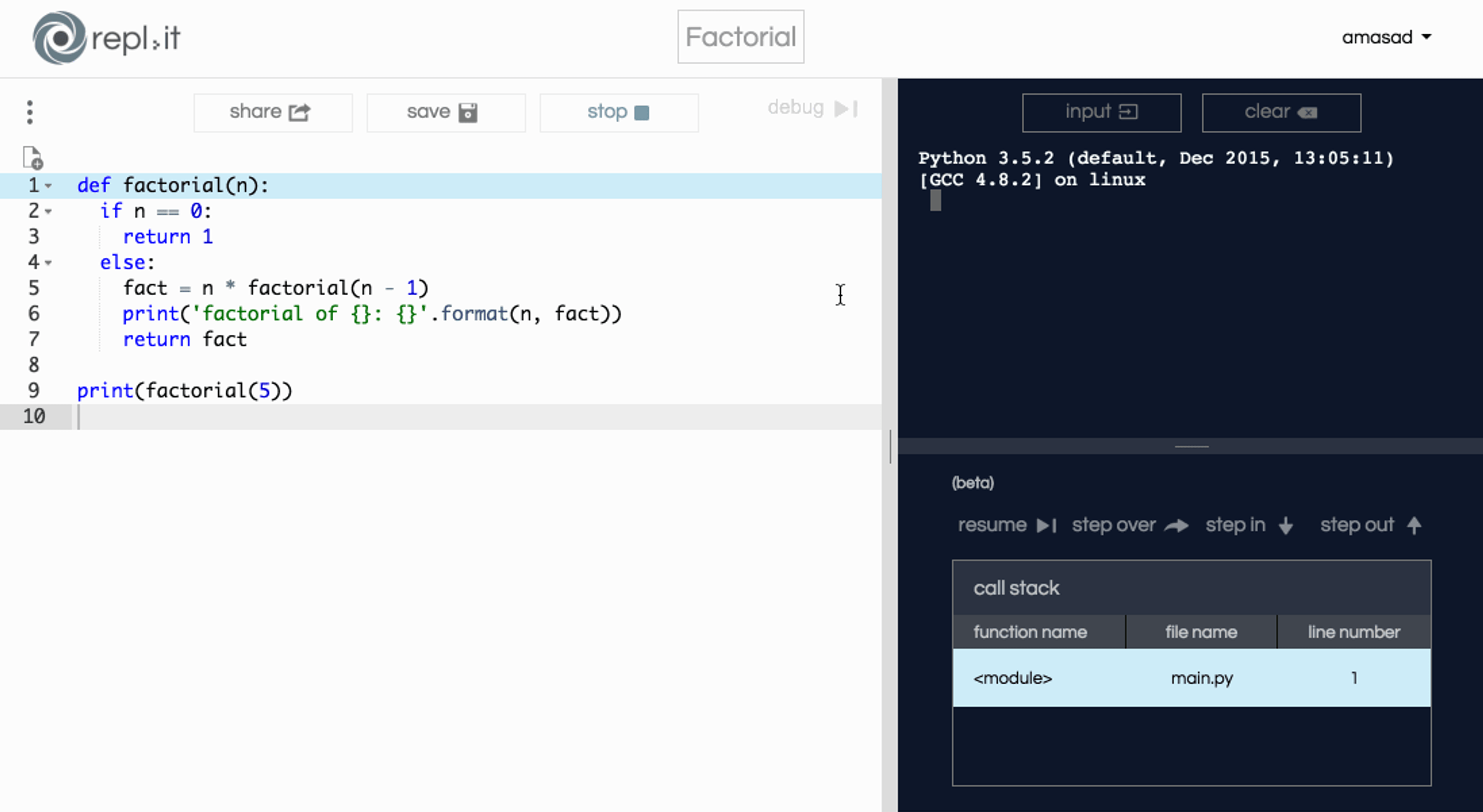 Replit — Introducing Step Debugging for Python