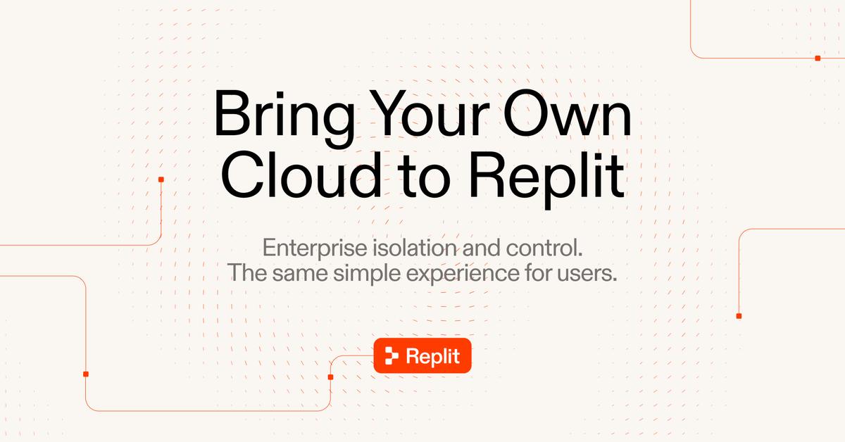 Replit Bring Your Own Cloud architecture diagram
