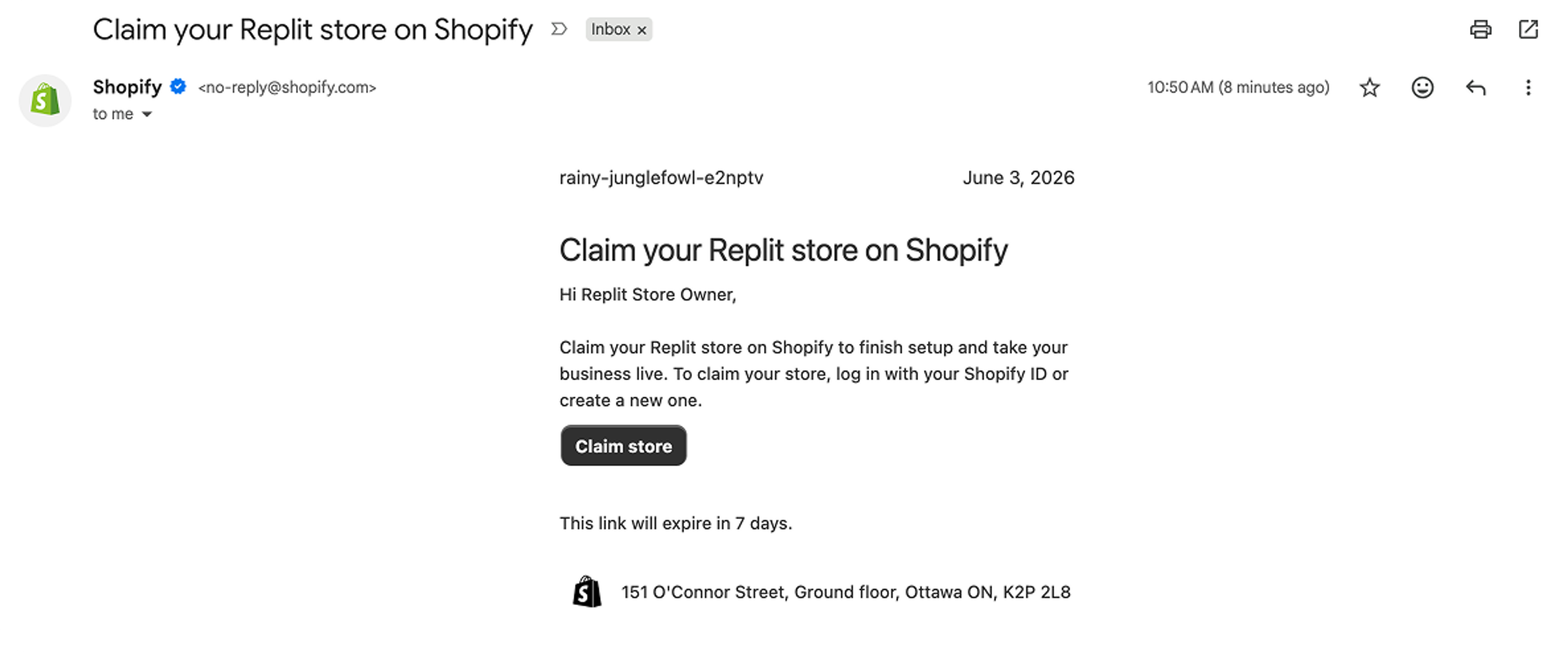 claim the store